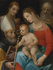 Madonna e Bambino con San Giuseppe, Sant'Agostino e San Giovanni Evangelista