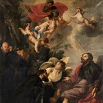 Sant'Agostino lava i piedi al Cristo Sant'Agostino lava i piedi al Cristo