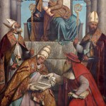 Vergine e Bambino in trono con i quattro Padri della Chiesa Latina