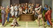 Sant'Agostino battezza i catecumeni