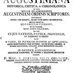 Bibliotheca Augustiniana Historica, Critica & Chronologica