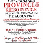 Chronologia Provinciæ RhenoSvevicæ Ordinis FF. Eremitarum S.P. Augustini