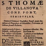 Officium S. Thomae de Villanoua ordinis eremitarum S. Augustini