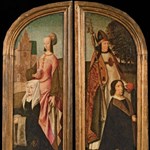 Santa Barbara e Sant'Agostino con donatori Santa Barbara e Sant'Agostino con donatori