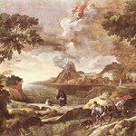 Paesaggio con Sant'Agostino e il Mistero