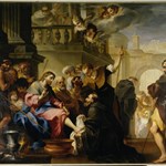 Sant'Agostino lava il piede di Cristo Sant'Agostino lava il piede di Cristo