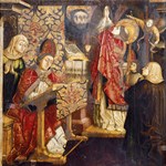 Sant'Agostino celebra l'Eucarestia e il miracolo della Trinità Sant'Agostino celebra l'Eucarestia e il miracolo della Trinità