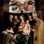La Vergine e il Bambino con San Girolamo, San Francesco, Sant'Agostino e don Fernando de Antequera La Vergine e il Bambino con San Girolamo, San Francesco, Sant'Agostino e don Fernando de Antequera