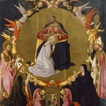 L'Incoronazione della Vergine con angeli e santi