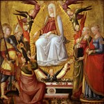 L'Apostolo Tommaso riceve la Cintura della Vergine
