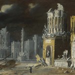 Rovine fantastiche con Sant'Agostino e il Bambino