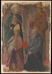 Santi Agostino e Francesco, un santo Vescovo e San Benedetto