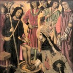 Sant'Agostino lava i piedi al Cristo