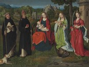 Vergine e Bambino con Santi Domenico, Agostino, Margherita e Barbara