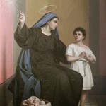 Santa Monica trasmette ad Agostino la fede cristiana