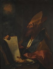 Sant'Agostino medita sulla Trinità