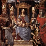 Sacra conversazione con Madonna e Bambino in trono e Dottori della Chiesa
