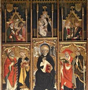 Polittico con San Domenico, i quattro dottori della Chiesa, Madonna col Bambino e santi