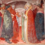 Scena 11. Agostino parla con Sant'Ambrogio