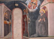 Dal ciclo "Storia Agostiniane" di Ottaviano Nelli, Chiesa di Sant'Agostino - Gubbio