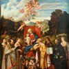 Madonna in trono, angeli e santi