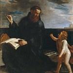 Sant'Agostino medita sulla Trinità
