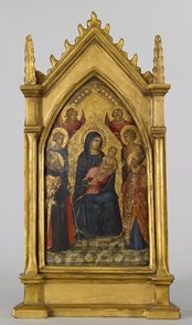 Vergine e Bambino con Sant'Agostino, San Nicola, Santa Caterina, Santa Lucia e Angeli