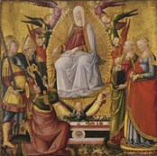 San Tommaso riceve la cintura della Vergine