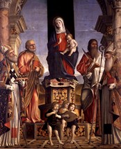 Madonna con Bambino in trono tra San Nicola, San Pietro, San Bartolomeo e Sant’Agostino