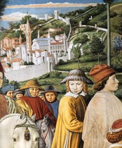 Scena 6. Il viaggio di Agostino da Roma per Milano