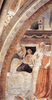 Scena 14. La disputa con l’eretico Fortunato