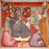 Scena 10. Agostino e Alipio ascoltano Sant'Ambrogio che predica